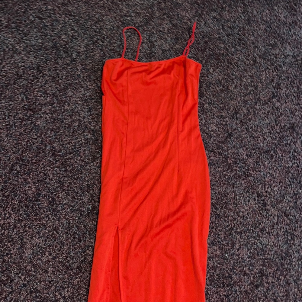 Red formal dress